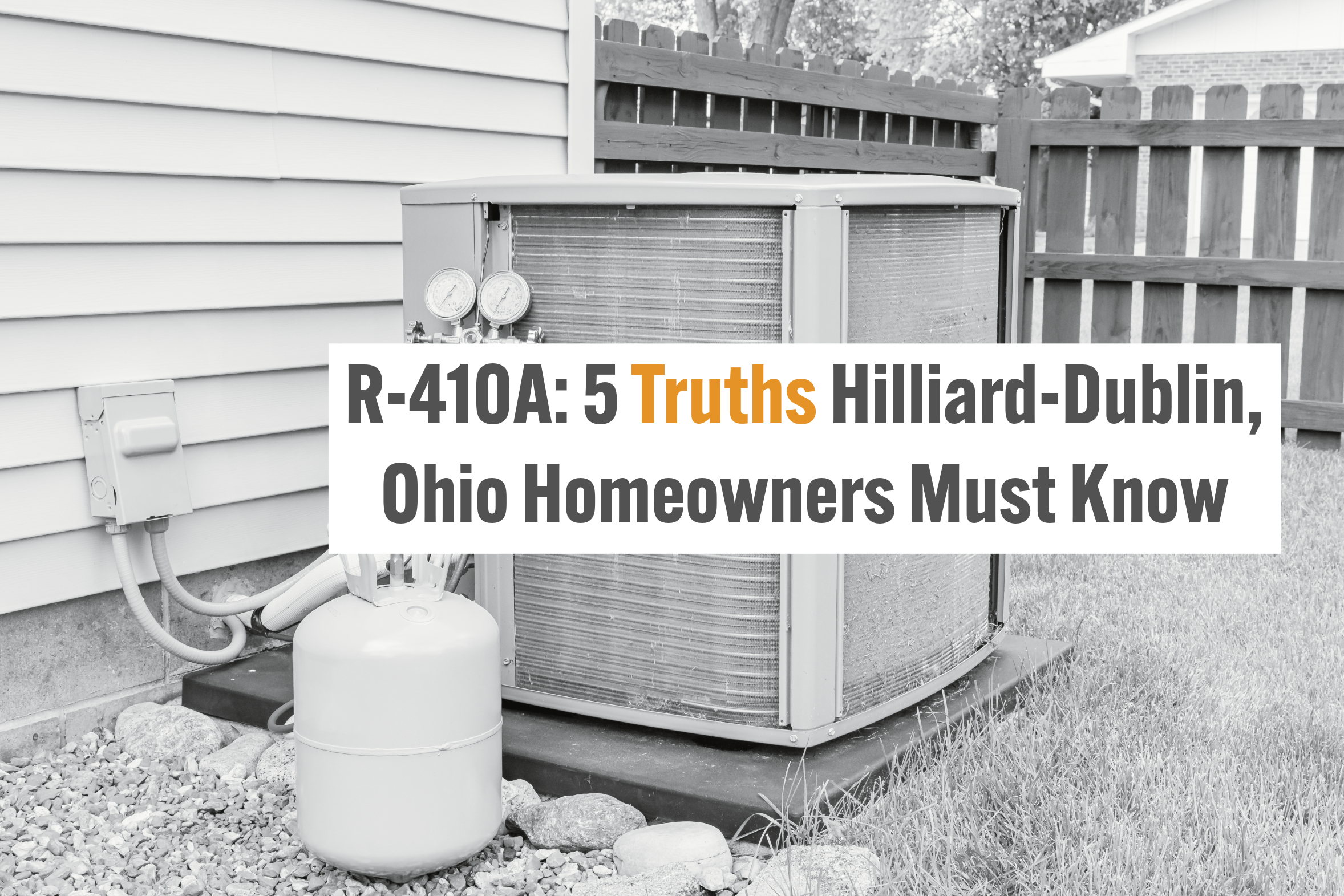 Hilliard-Dublin, Ohio HVAC blog on R-410A refrigerant and its phase-out.